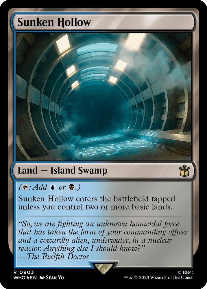 Sunken Hollow (Surge Foil) 903 card from Universes Beyond: Doctor Who