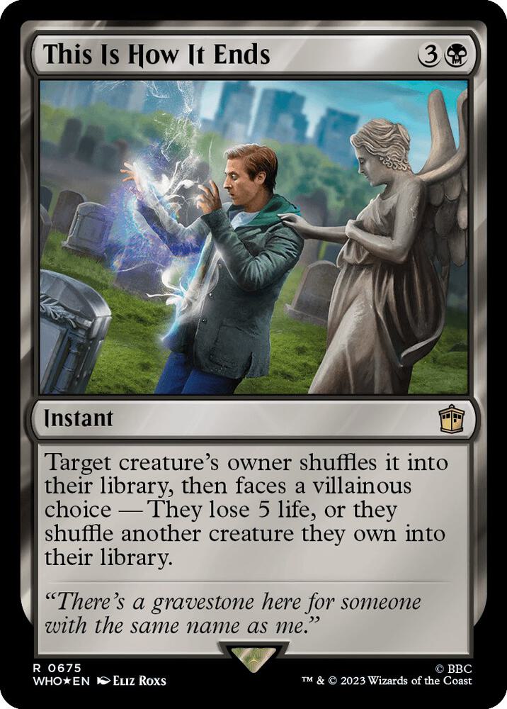 This Is How It Ends (Surge Foil) 675 card from Universes Beyond: Doctor Who