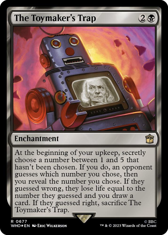 The Toymaker's Trap (Surge Foil) 677 card from Universes Beyond: Doctor Who