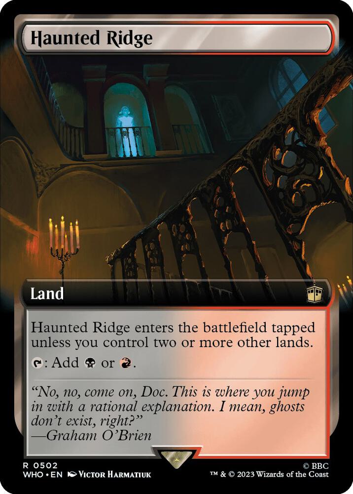 Haunted Ridge (Extended Art) 502 card from Universes Beyond: Doctor Who