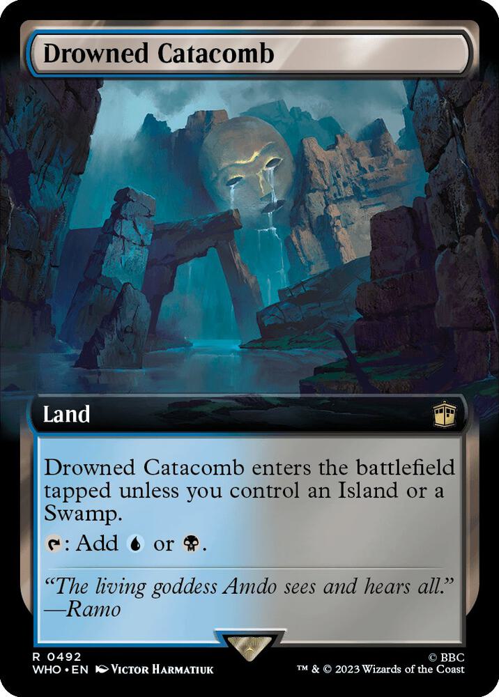 Drowned Catacomb (Extended Art) 492 card from Universes Beyond: Doctor Who