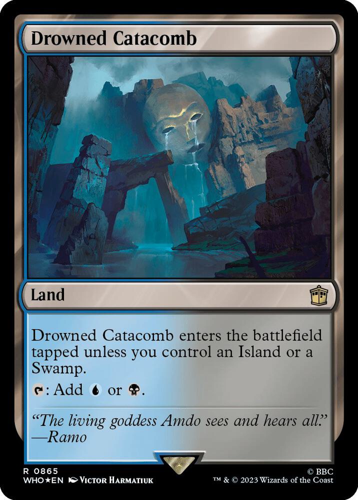 Drowned Catacomb (Surge Foil) 865 card from Universes Beyond: Doctor Who