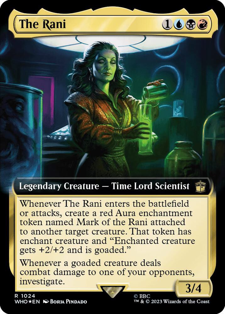 The Rani (Extended Art) (Surge Foil) 1024 card from Universes Beyond: Doctor Who