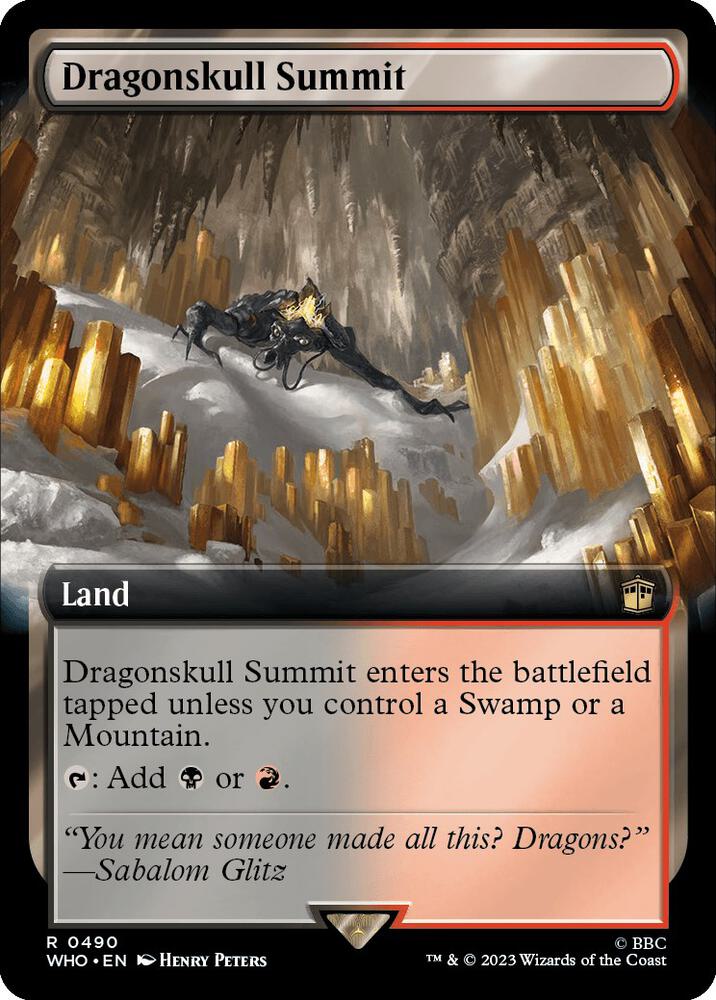 Dragonskull Summit (Extended Art) 490 card from Universes Beyond: Doctor Who