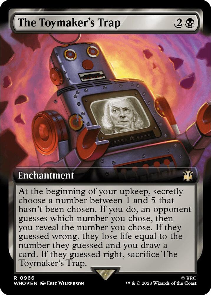 The Toymaker's Trap (Extended Art) (Surge Foil) 966 card from Universes Beyond: Doctor Who