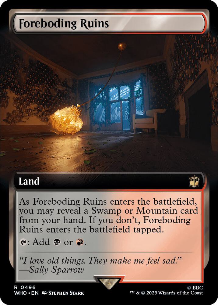 Foreboding Ruins (Extended Art) 496 card from Universes Beyond: Doctor Who