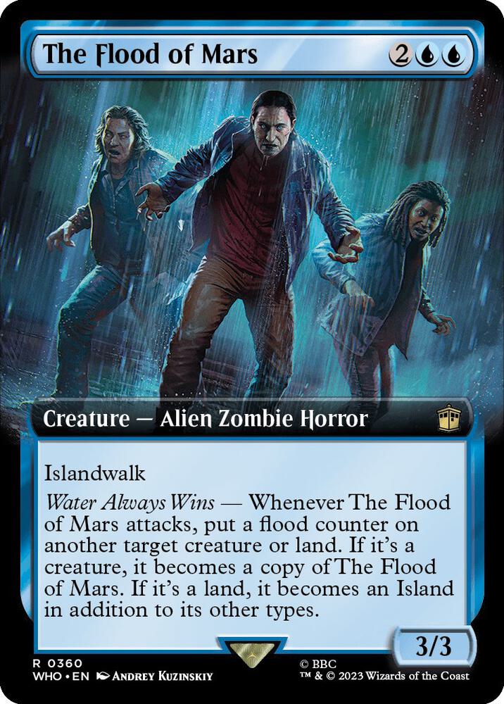 The Flood of Mars (Extended Art) 360 card from Universes Beyond: Doctor Who
