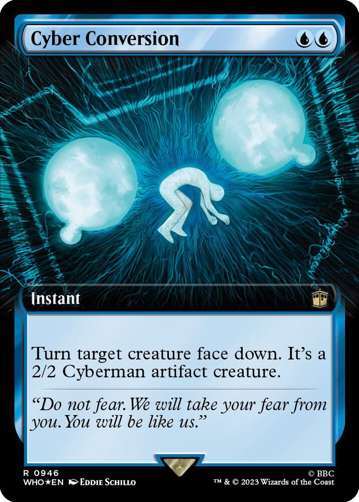 Cyber Conversion (Extended Art) (Surge Foil) 946 card from Universes Beyond: Doctor Who