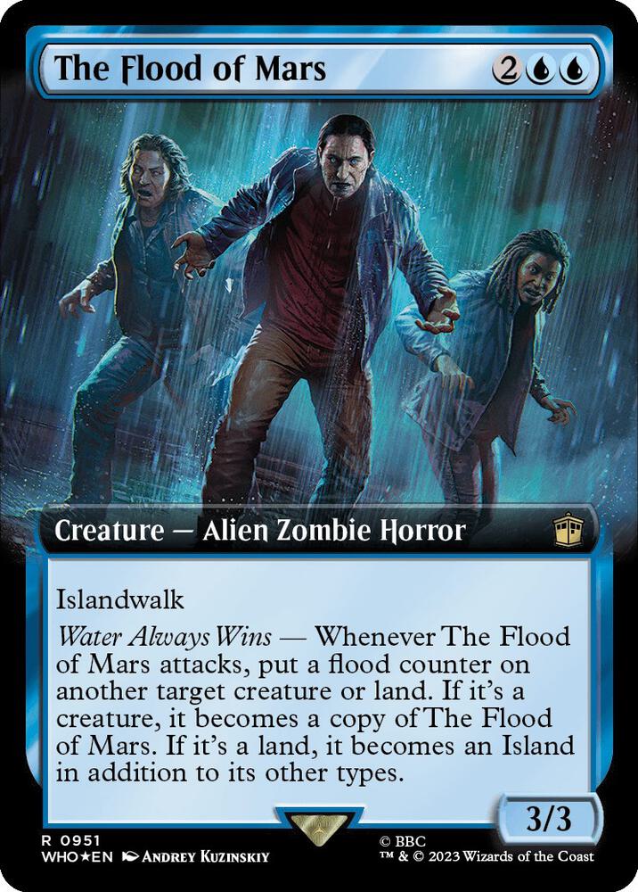 The Flood of Mars (Extended Art) (Surge Foil) 951 card from Universes Beyond: Doctor Who