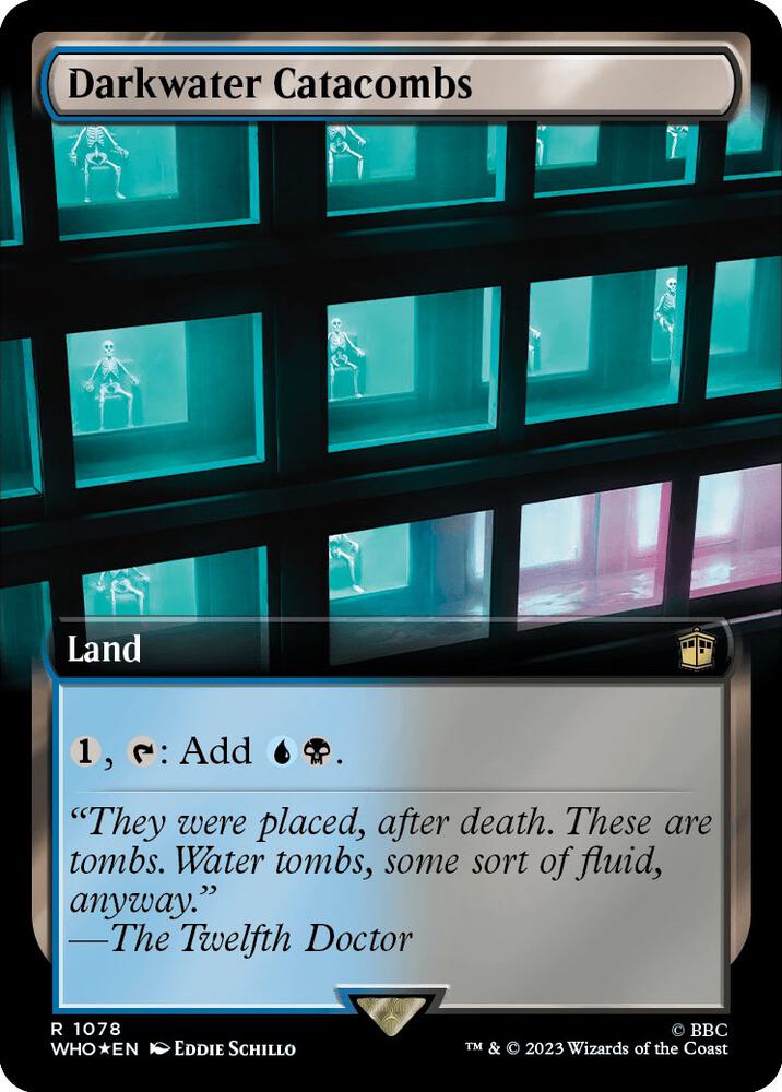 Darkwater Catacombs (Extended Art) (Surge Foil) 1078 card from Universes Beyond: Doctor Who
