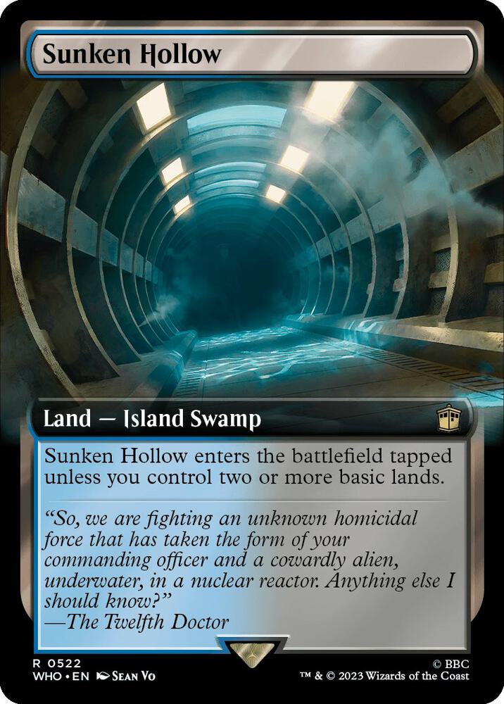 Sunken Hollow (Extended Art) 522 card from Universes Beyond: Doctor Who