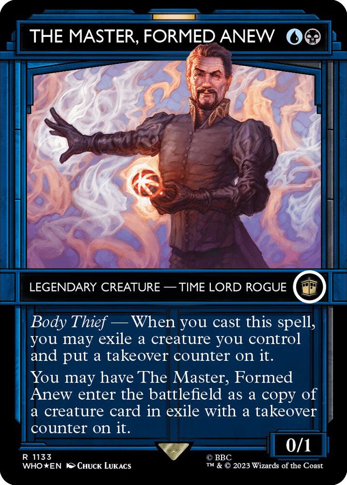 The Master, Formed Anew (Showcase) (Surge Foil) 1133 card from Universes Beyond: Doctor Who