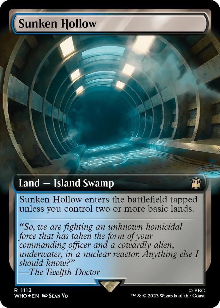 Sunken Hollow (Extended Art) (Surge Foil) 1113 card from Universes Beyond: Doctor Who