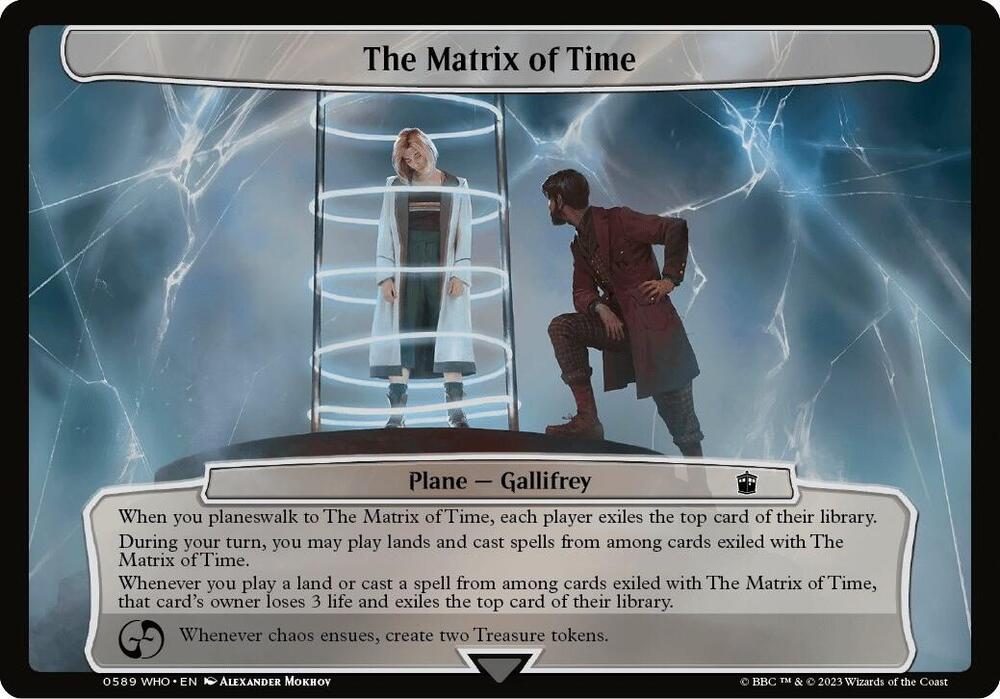 The Matrix of Time 589 card from Planechase: Universes Beyond: Doctor Who
