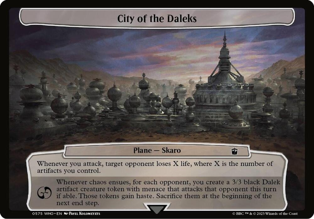 City of the Daleks 575 card from Planechase: Universes Beyond: Doctor Who