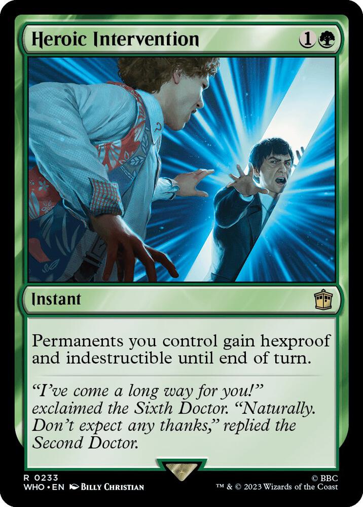 Heroic Intervention 233 card from Universes Beyond: Doctor Who