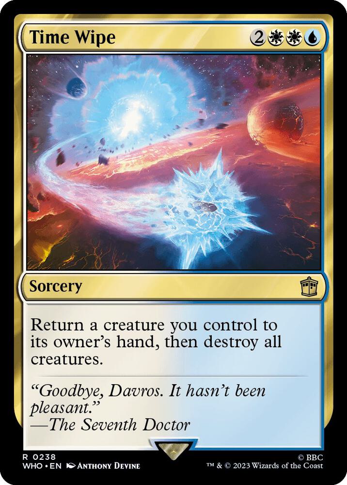 Time Wipe 238 card from Universes Beyond: Doctor Who