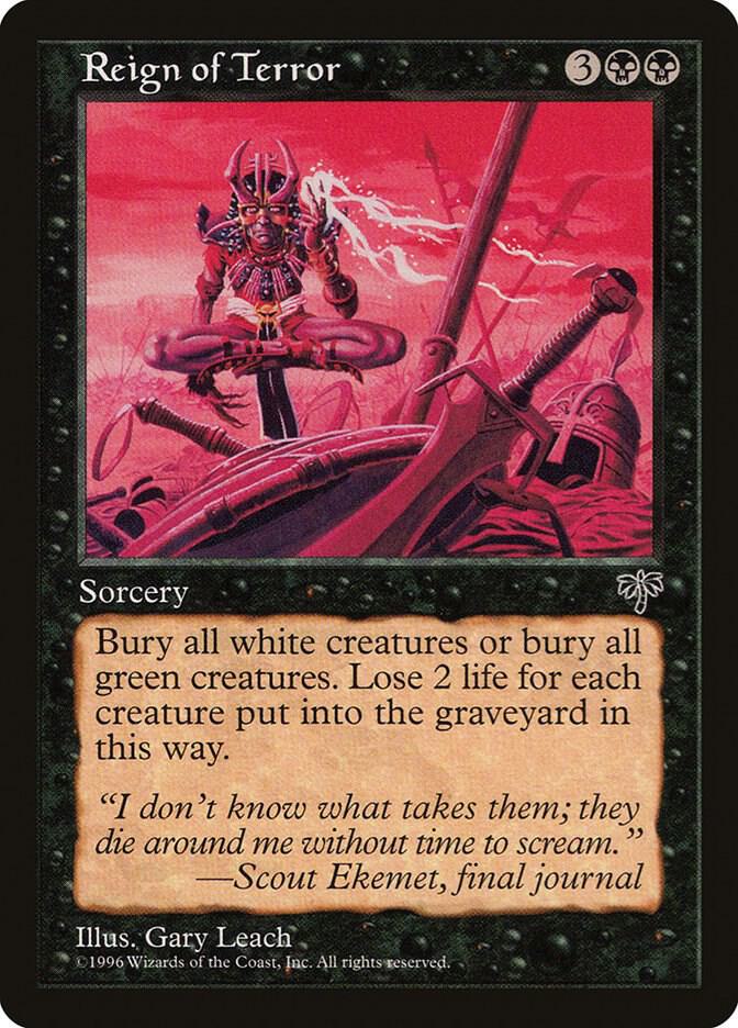 Reign of Terror card from Mirage
