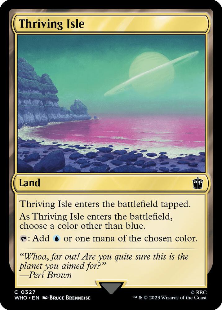 Thriving Isle 327 card from Universes Beyond: Doctor Who