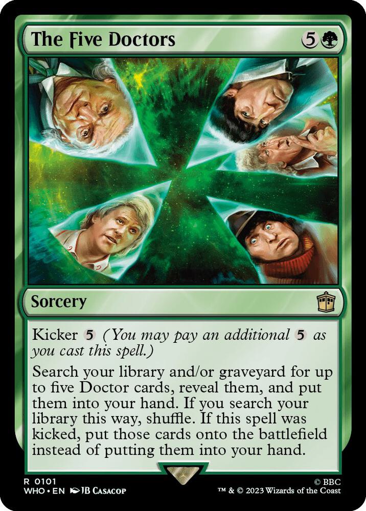 The Five Doctors 101 card from Universes Beyond: Doctor Who