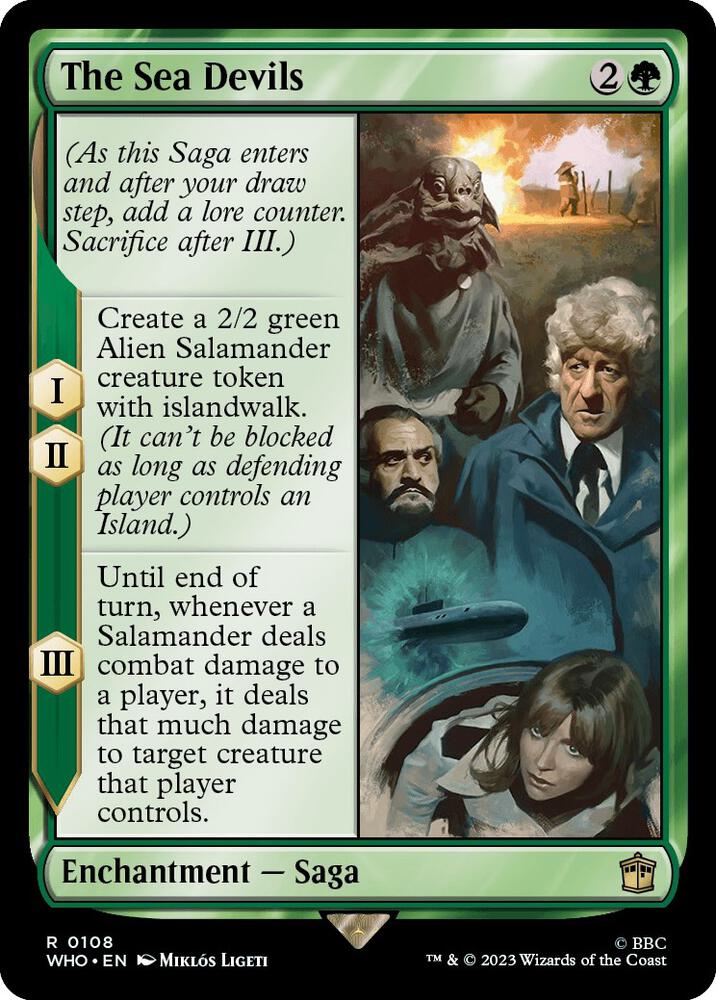 The Sea Devils 108 card from Universes Beyond: Doctor Who