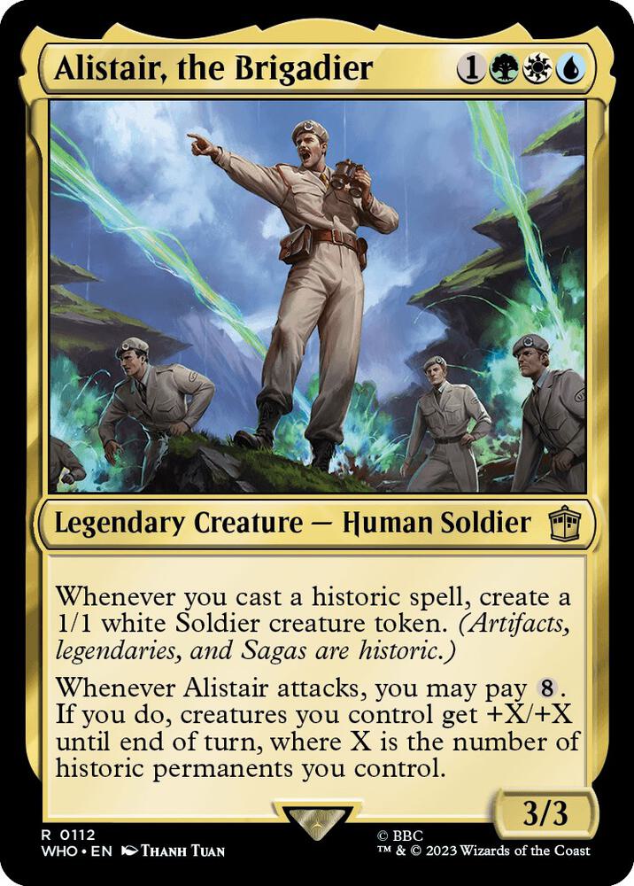 Alistair, the Brigadier 112 card from Universes Beyond: Doctor Who