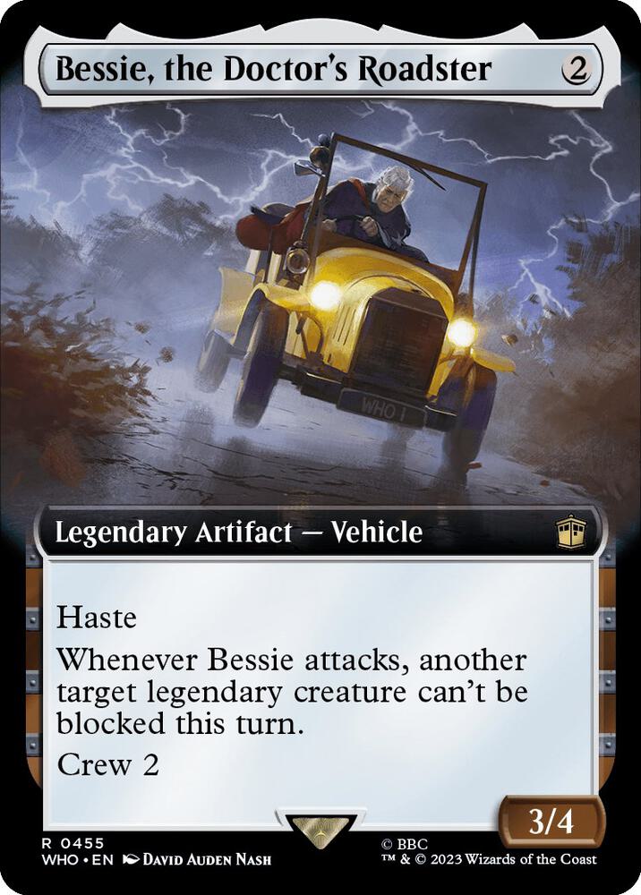 Bessie, the Doctor's Roadster (Extended Art) 455 card from Universes Beyond: Doctor Who