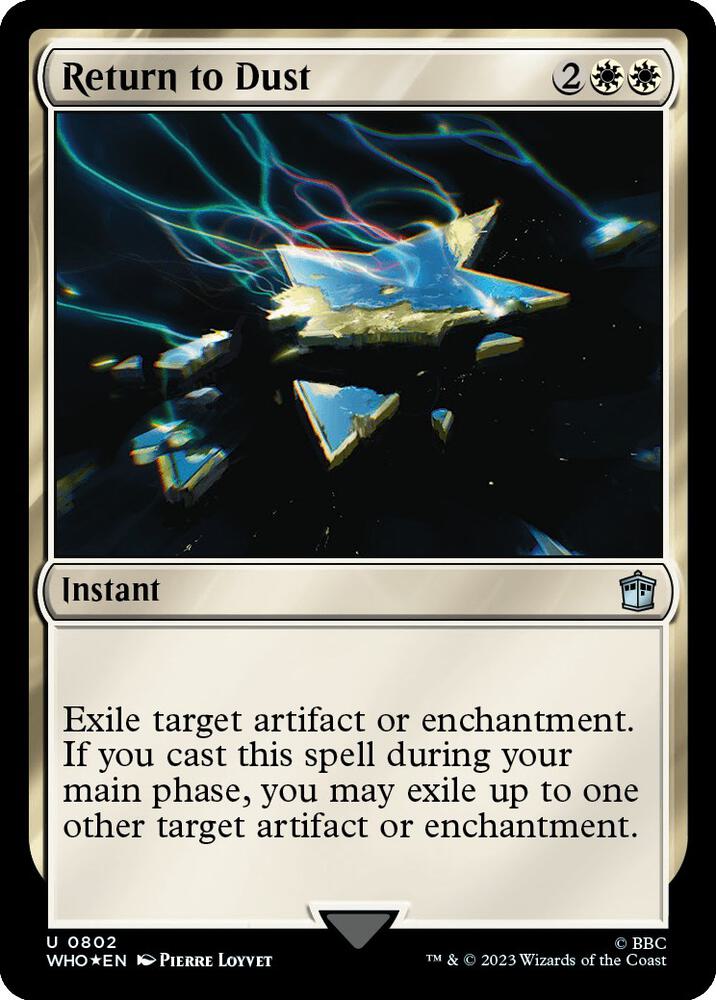 Return to Dust (Surge Foil) 802 card from Universes Beyond: Doctor Who