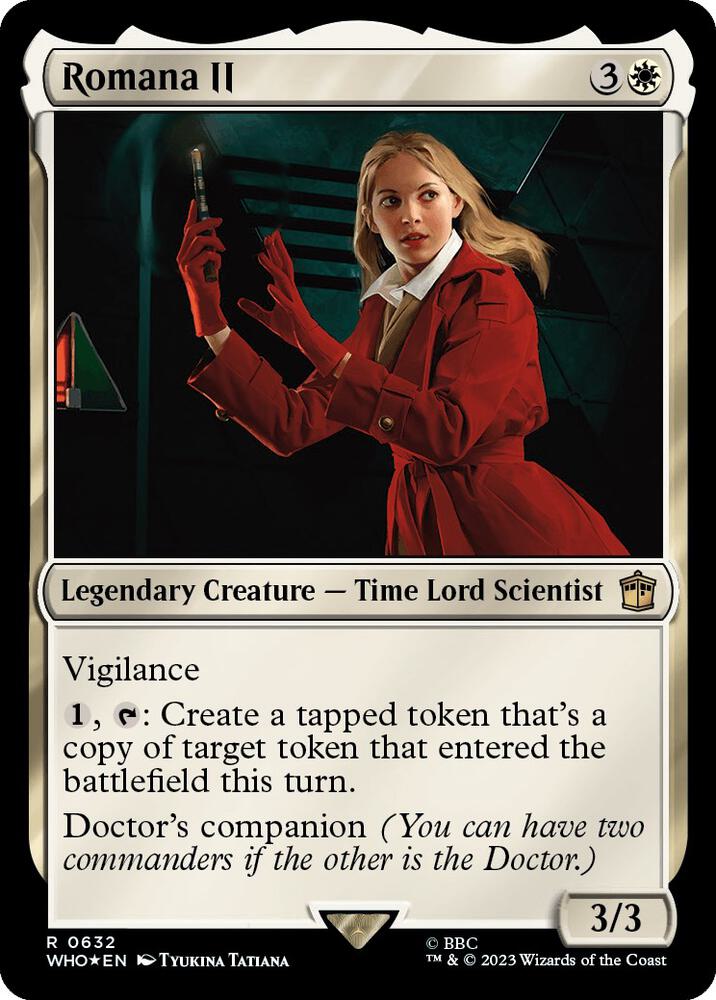 Romana II (Surge Foil) 632 card from Universes Beyond: Doctor Who