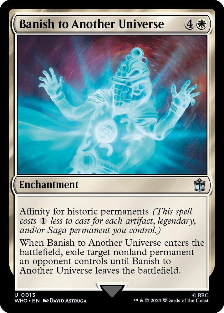 Banish to Another Universe 13 card from Universes Beyond: Doctor Who
