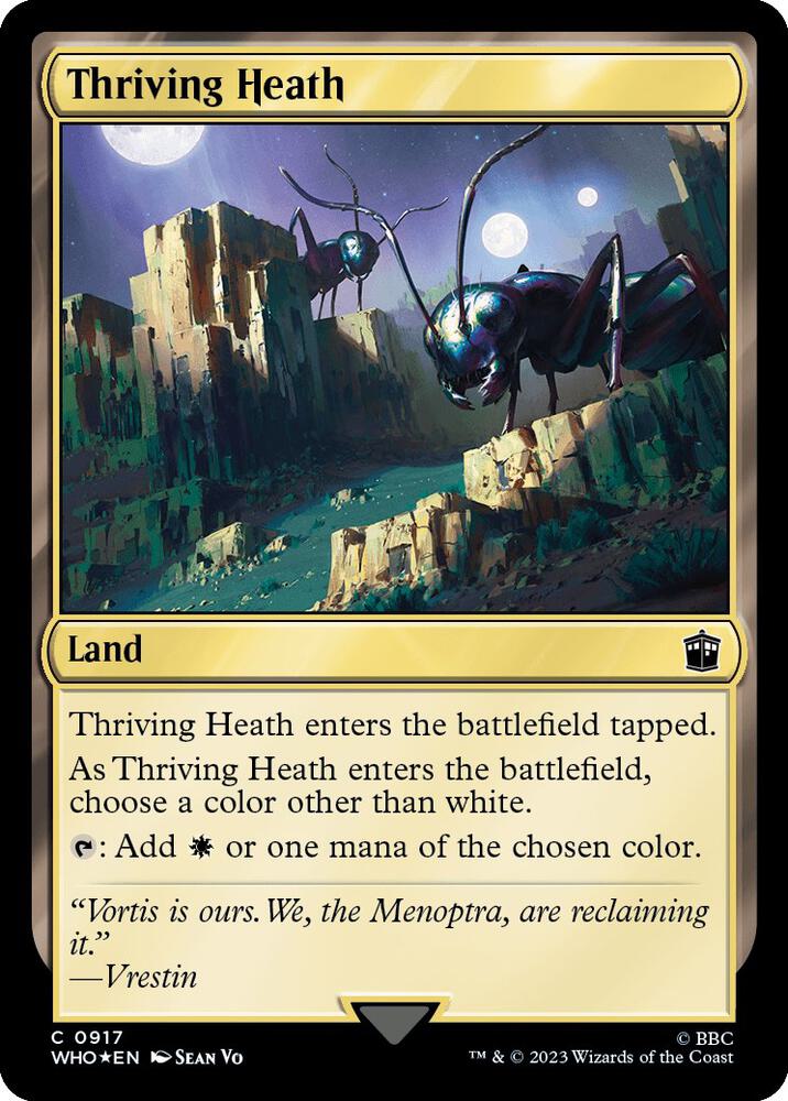 Thriving Heath (Surge Foil) 917 card from Universes Beyond: Doctor Who