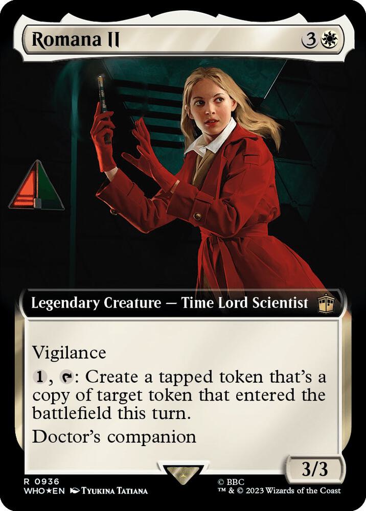 Romana II (Extended Art) (Surge Foil) 936 card from Universes Beyond: Doctor Who