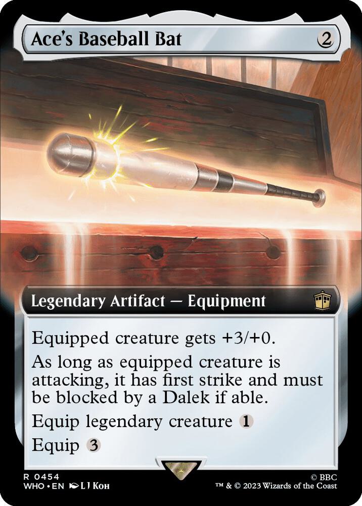 Ace's Baseball Bat (Extended Art) 454 card from Universes Beyond: Doctor Who