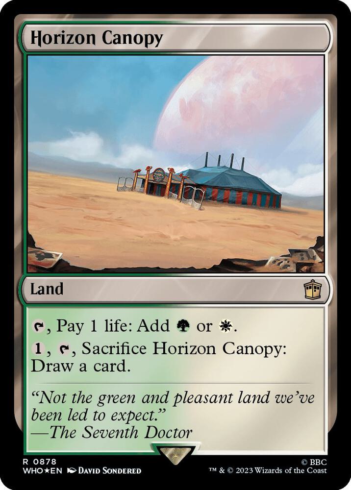 Horizon Canopy (Surge Foil) 878 card from Universes Beyond: Doctor Who