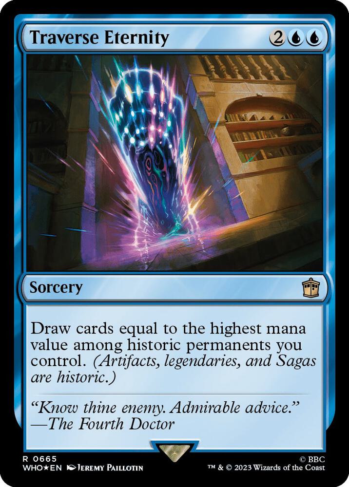 Traverse Eternity (Surge Foil) 665 card from Universes Beyond: Doctor Who