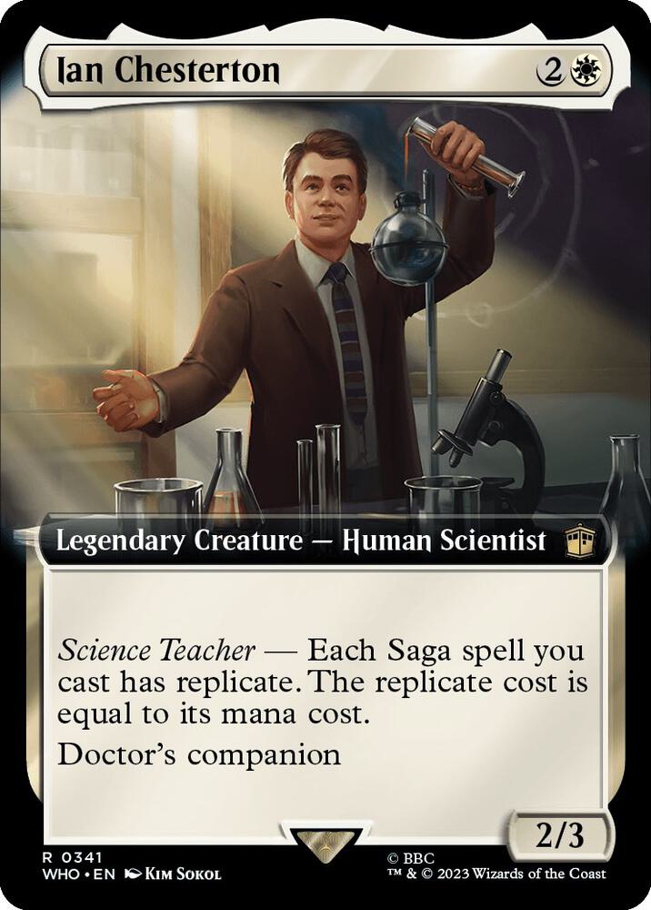 Ian Chesterton (Extended Art) 341 card from Universes Beyond: Doctor Who