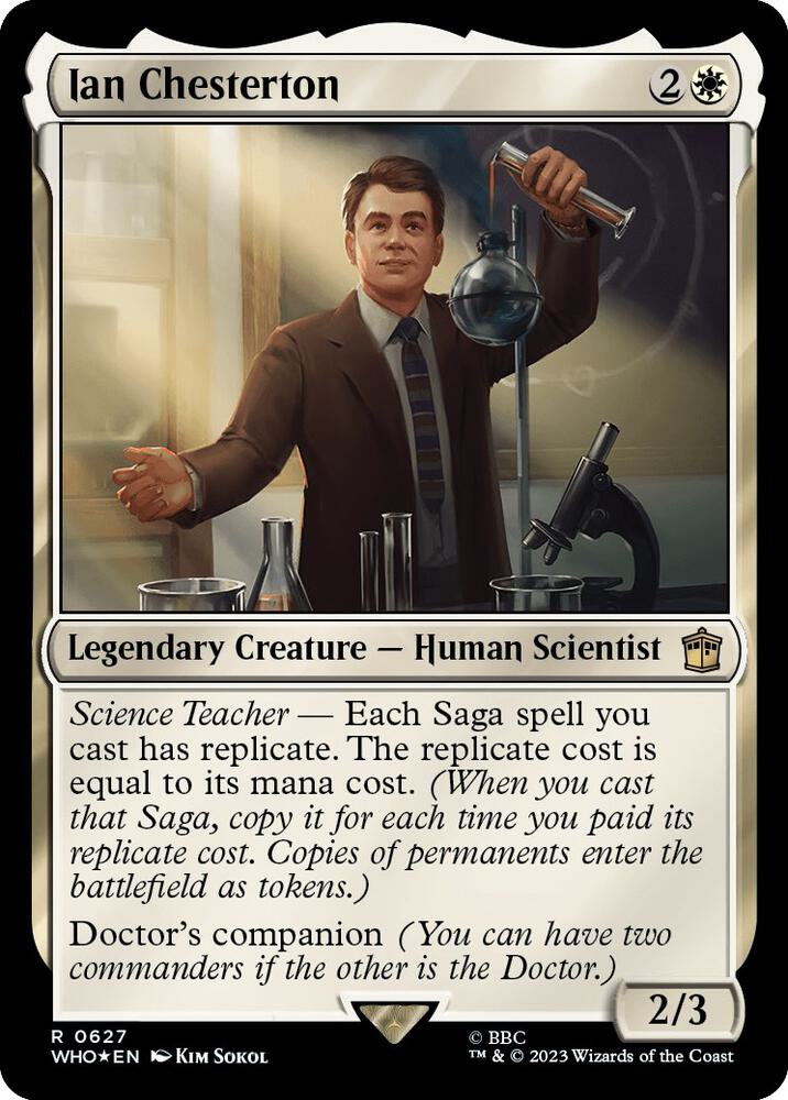 Ian Chesterton (Surge Foil) 627 card from Universes Beyond: Doctor Who