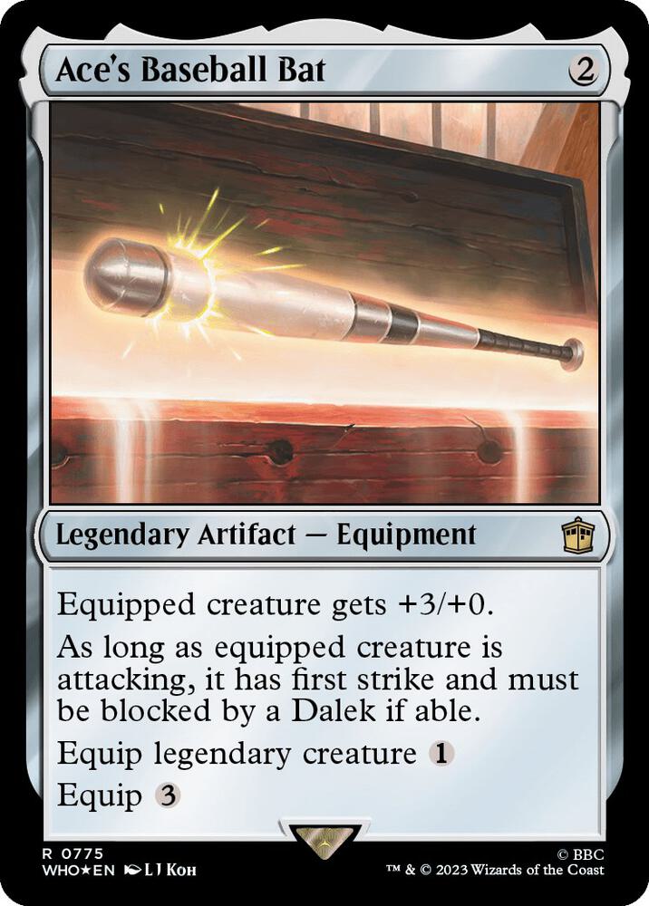 Ace's Baseball Bat (Surge Foil) 775 card from Universes Beyond: Doctor Who