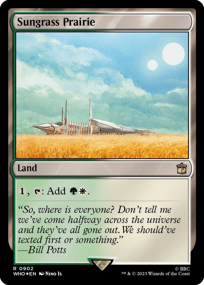 Sungrass Prairie (Surge Foil) 902 card from Universes Beyond: Doctor Who