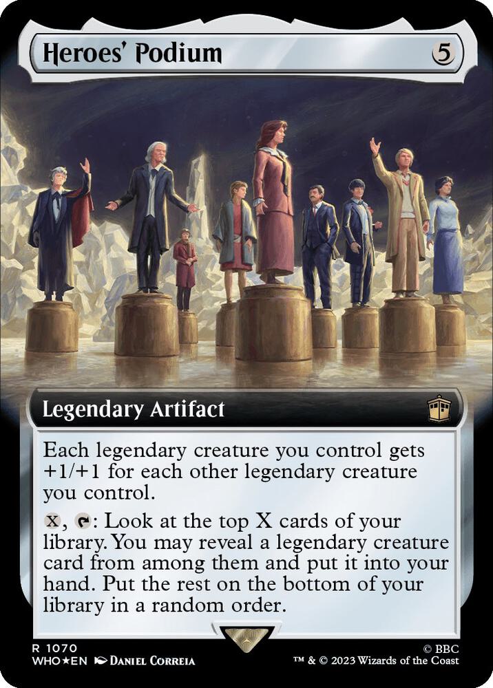 Heroes' Podium (Extended Art) (Surge Foil) 1070 card from Universes Beyond: Doctor Who