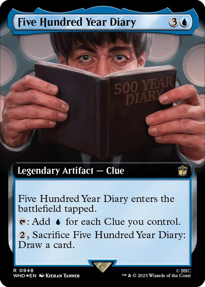 Five Hundred Year Diary (Extended Art) (Surge Foil) 948 card from Universes Beyond: Doctor Who