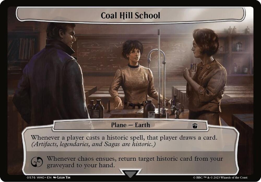 Coal Hill School 576 card from Planechase: Universes Beyond: Doctor Who