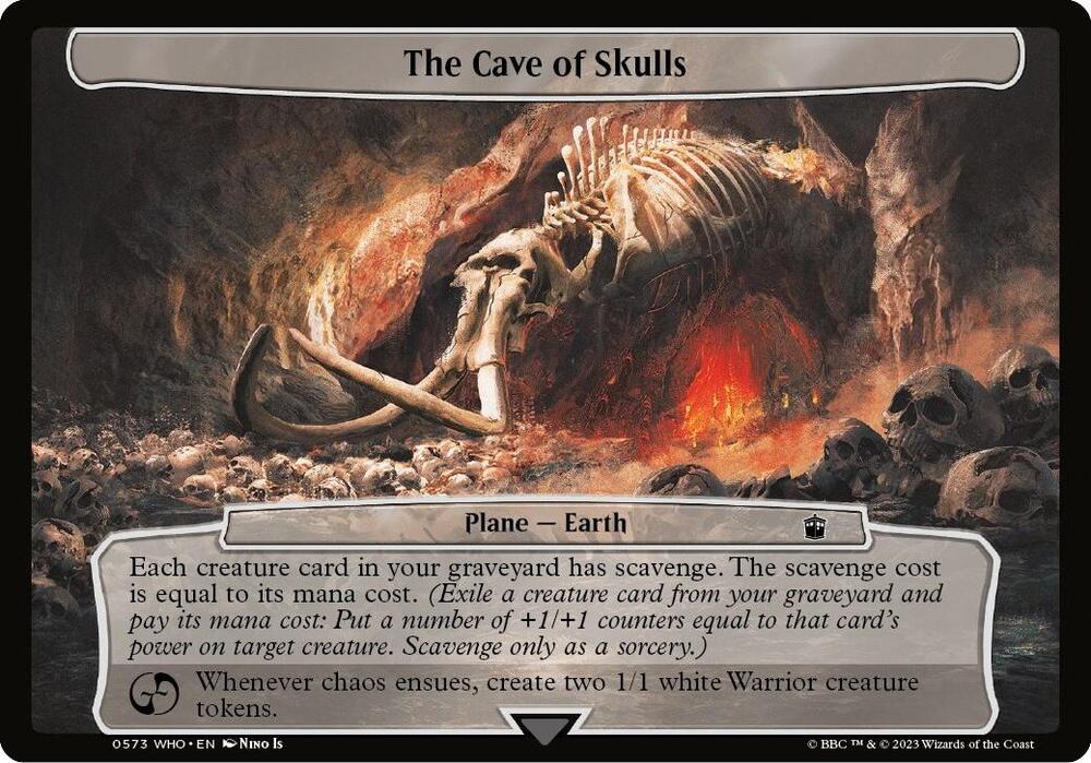 The Cave of Skulls 573 card from Planechase: Universes Beyond: Doctor Who