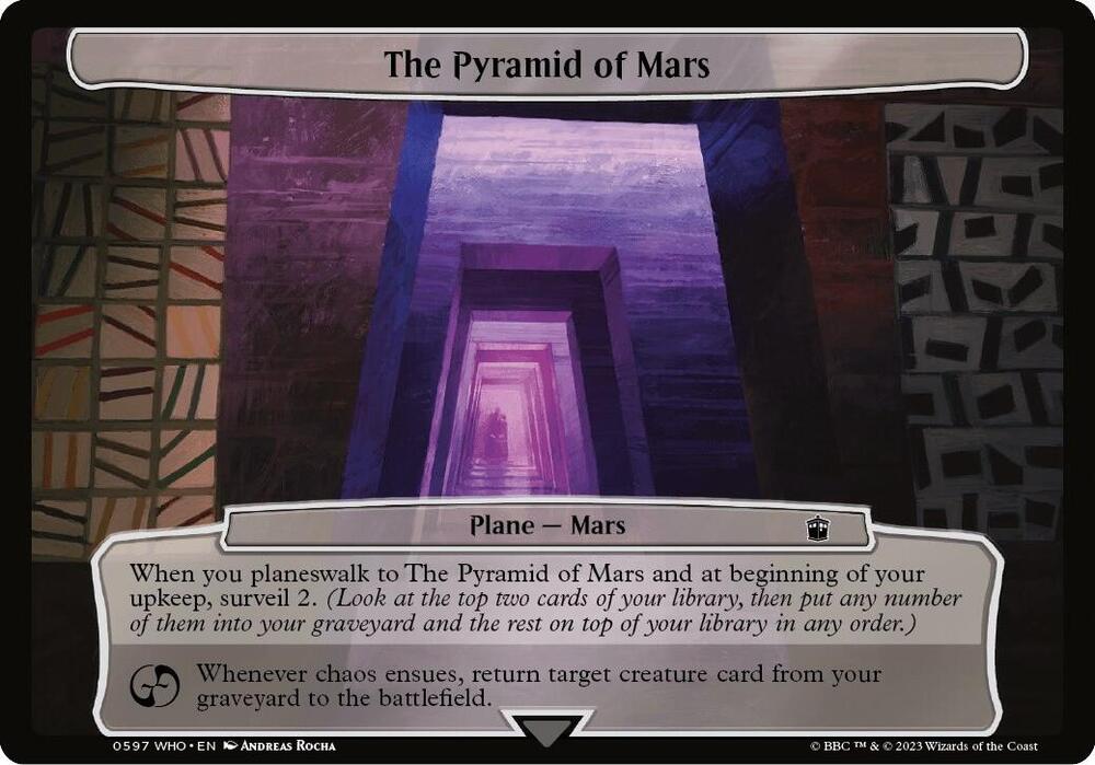 The Pyramid of Mars 597 card from Planechase: Universes Beyond: Doctor Who