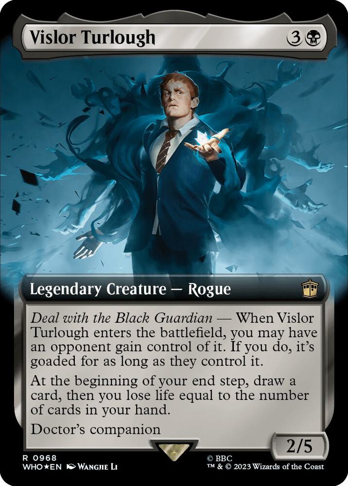 Vislor Turlough (Extended Art) (Surge Foil) 968 card from Universes Beyond: Doctor Who