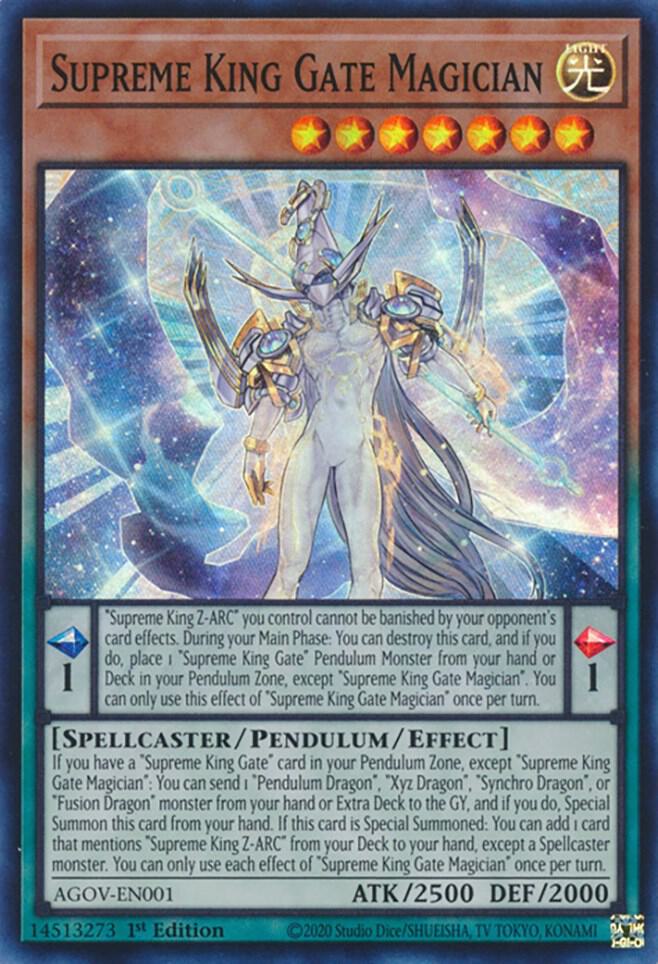 Supreme King Gate Magician AGOV-EN001 card from Age of Overlord
