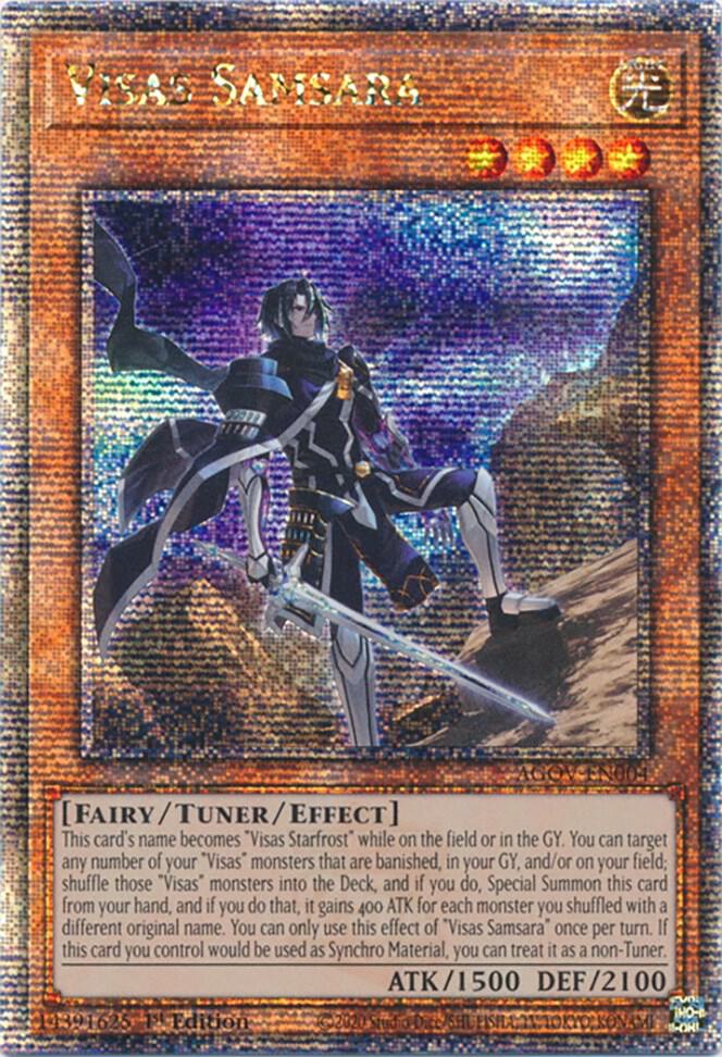 Visas Samsara (Quarter Century Secret Rare) AGOV-EN004 card from Age of Overlord