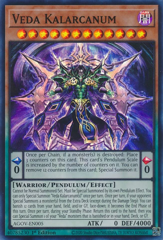 Veda Kalarcanum AGOV-EN005 card from Age of Overlord
