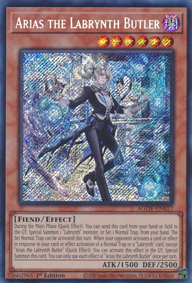 Arias the Labrynth Butler AGOV-EN017 card from Age of Overlord