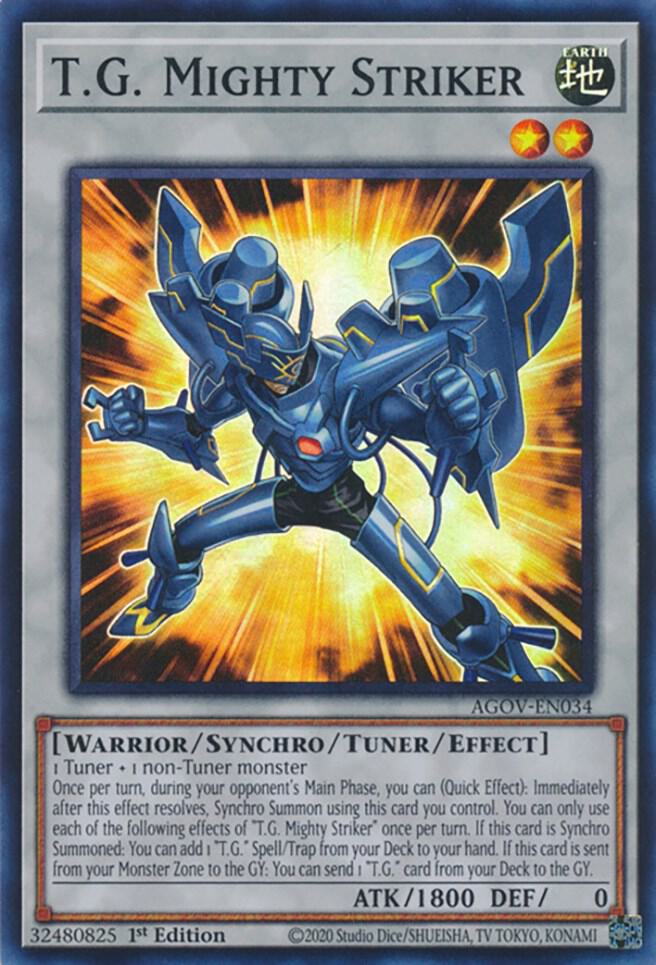 T.G. Mighty Striker AGOV-EN034 card from Age of Overlord